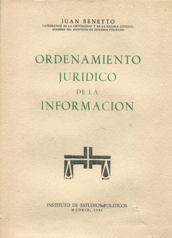 Ordenamiento Jurídico de Información 9788425904639