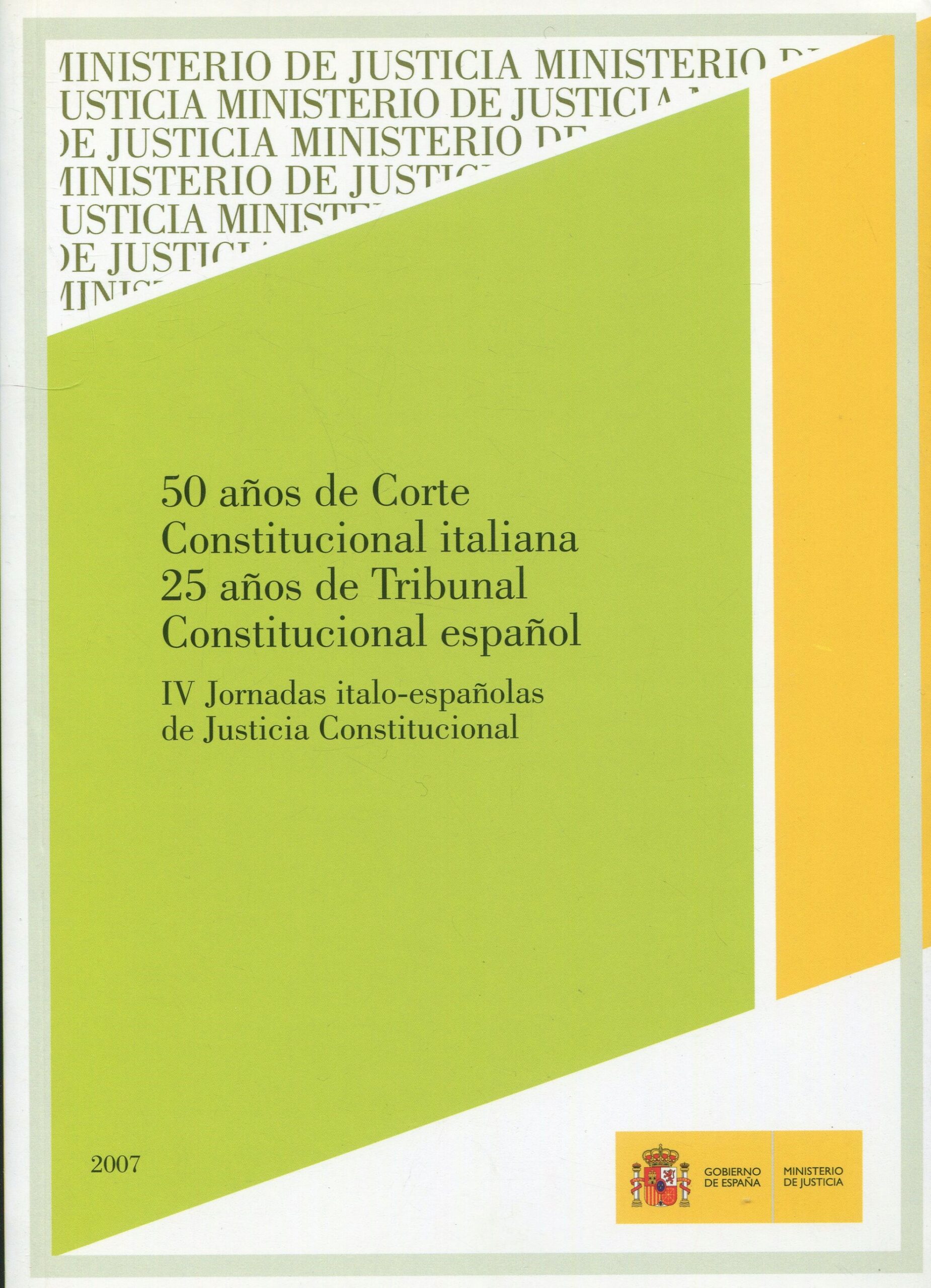 50 Años de Corte Constitucional Italiana-9788477870333