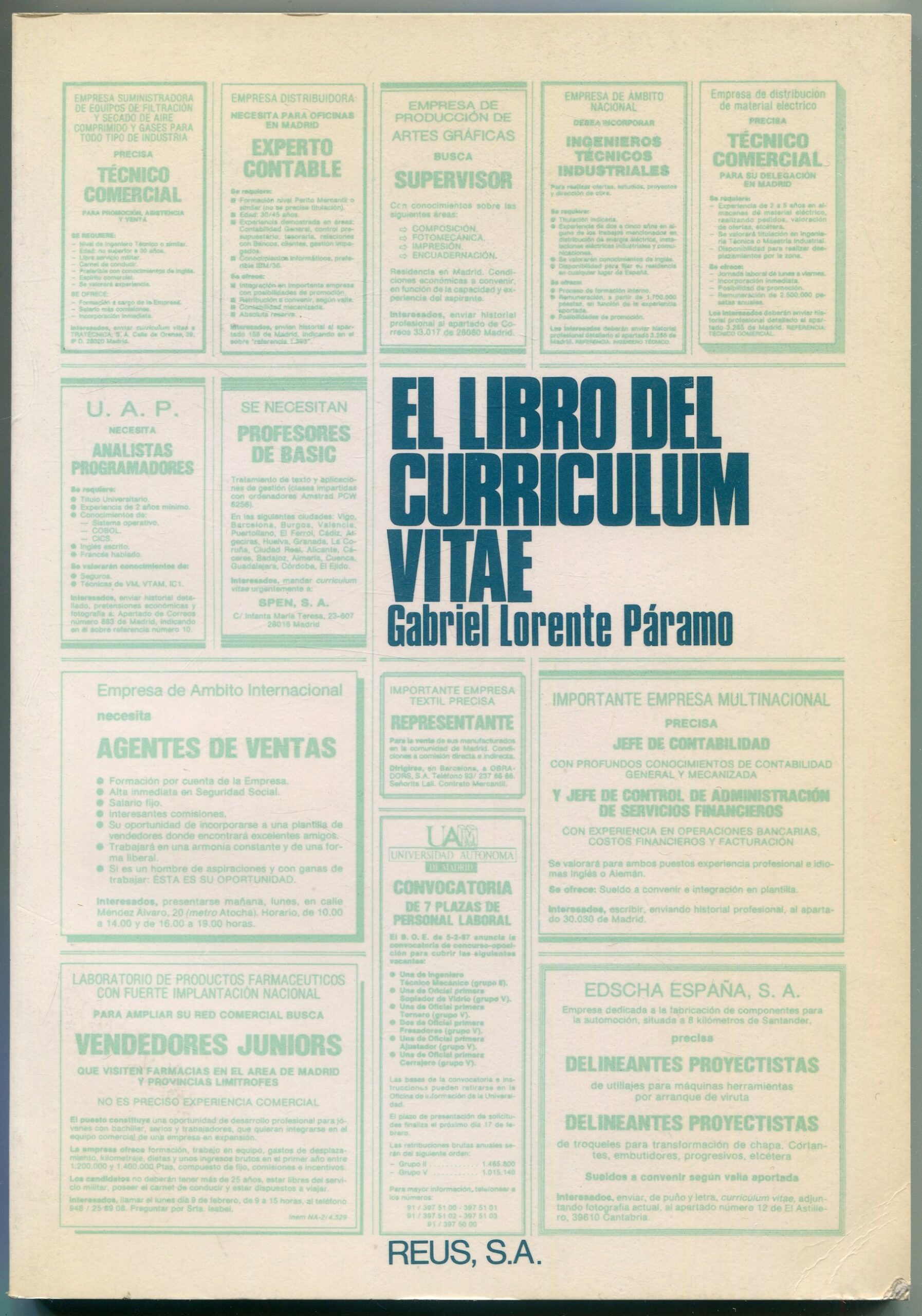 Libro del Curriculum Vitae / G. Lorente / 9788429013146