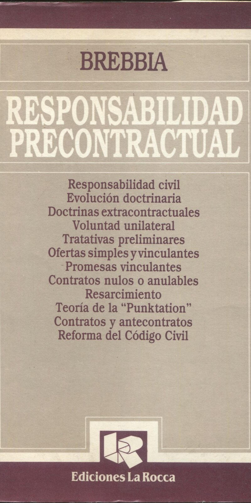 Responsabilidad Precontractual / 9789509714083