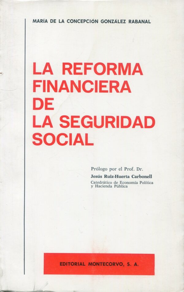 Reforma financiera de la Seguridad Social / 9788471112675