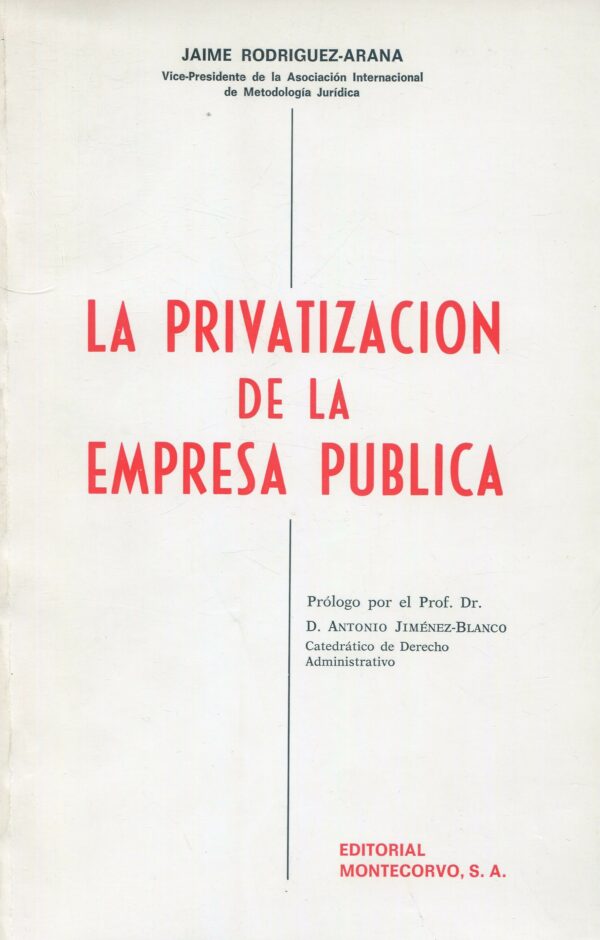 Privatización de la empresa pública / 9788471112927