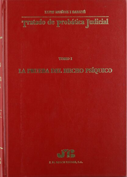 Tratado de Probática Judicial, 01 La Prueba de hecho psíquico.