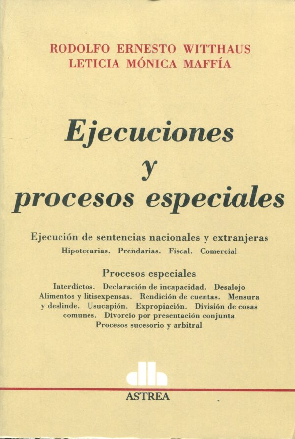 Ejecuciones y Procesos Especiales / 9789505083510