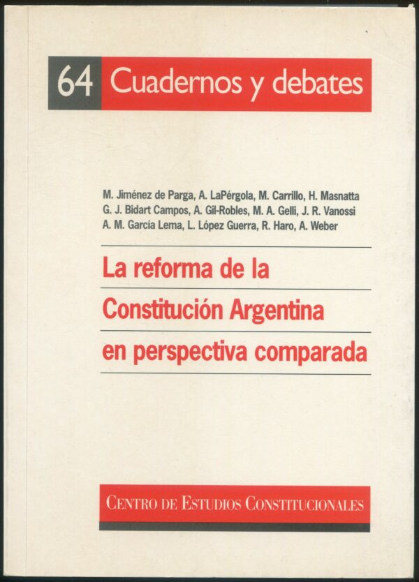 Reforma de la Constitución Argentina / 9788425907715