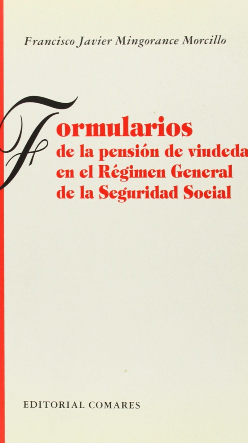 FORMULARIOS PENSIÓN DE VIUDEDAD