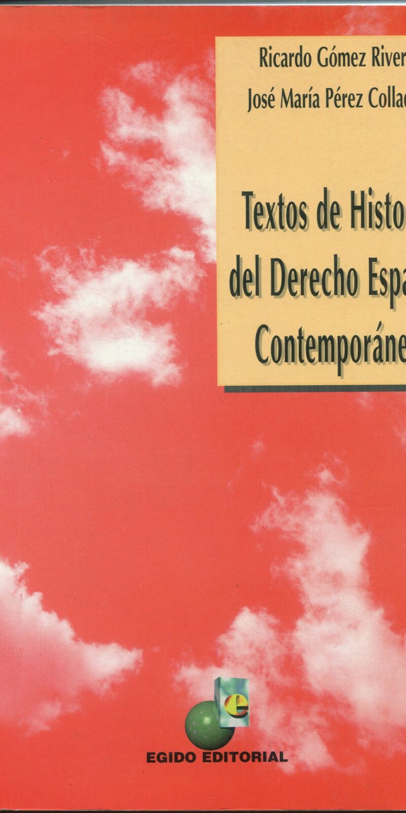 Textos historia derecho español / 9788489714670