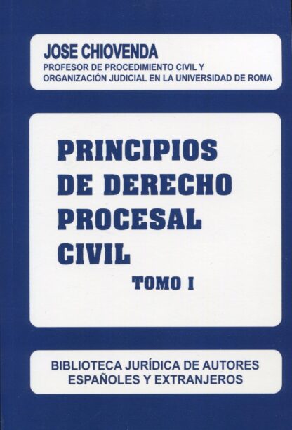 Principios de Derecho procesal civil 2 Tomos