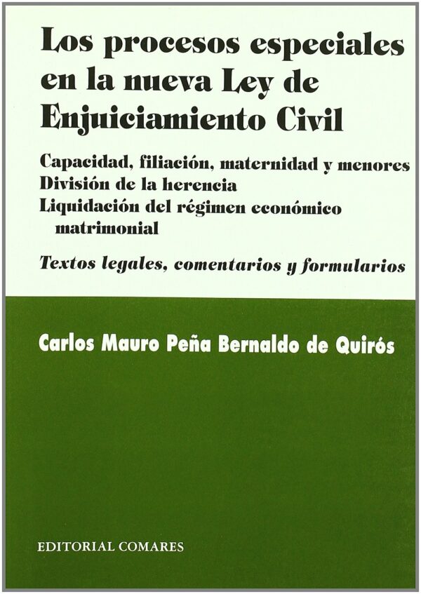 Procesos Especiales Enjuiciamiento Civil