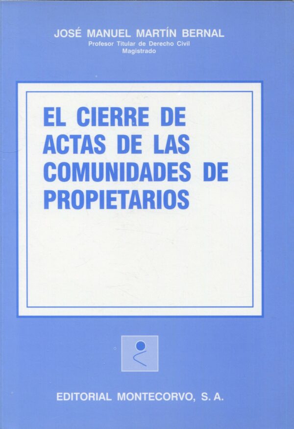 Cierre de Actas Comunidades de Propietarios / 9788471114082