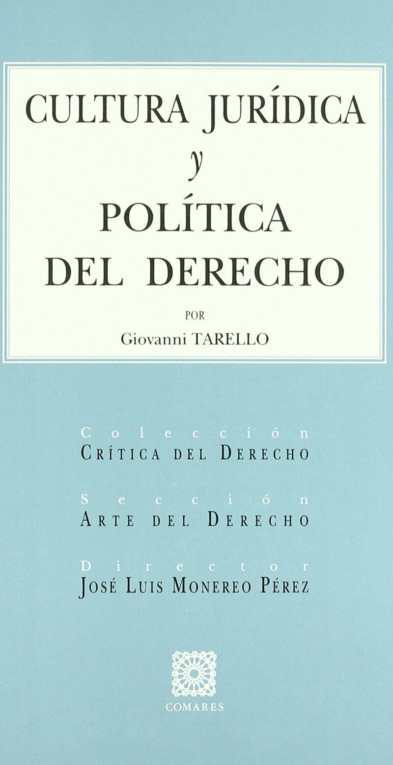 Cultura Jurídica y Política del Derecho