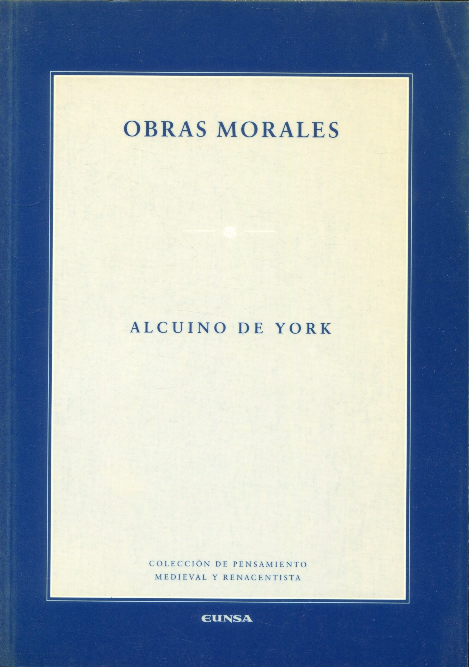 Obras morales / 9788431322090/ ALCUINO DE YORK