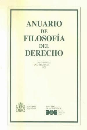 Anuario Filosofía del Derecho XXII