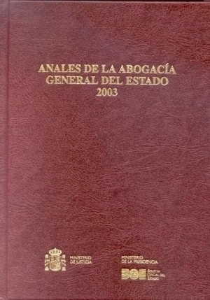 Anales Abogacía General Estado 2003