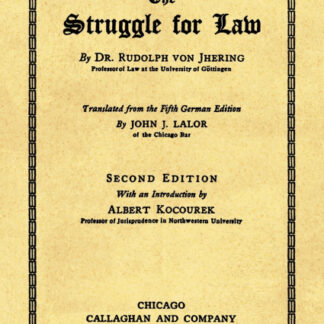 The Struggle for Law
