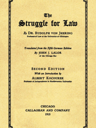 The Struggle for Law
