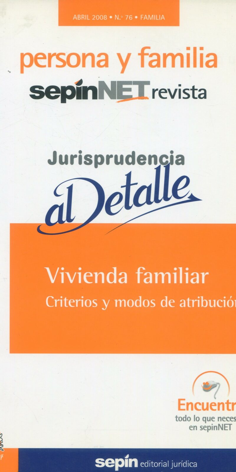 Vivienda familiar/ 9788495762573 / SEPÍN