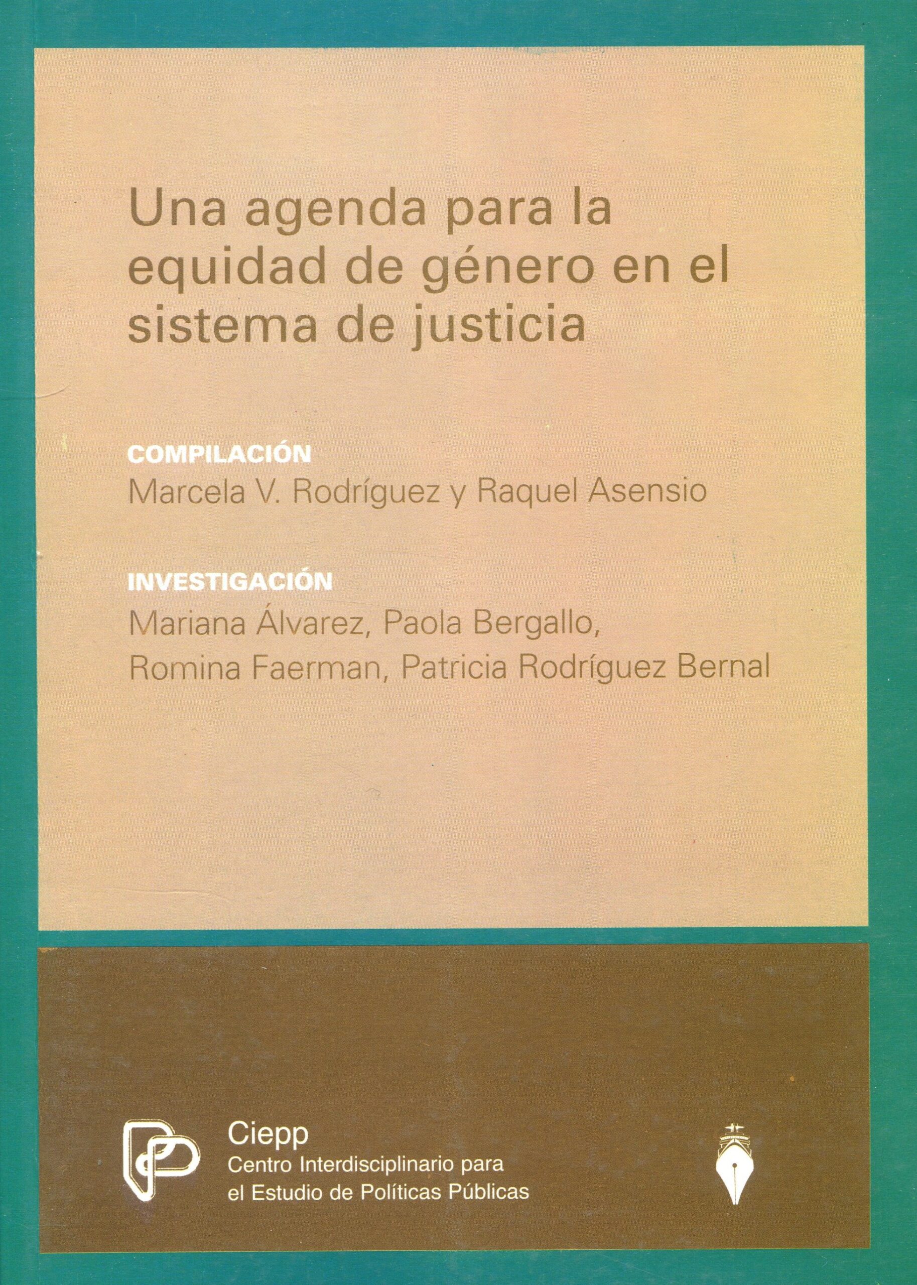 Agenda para equidad de género en sistema de justicia 9789871397204