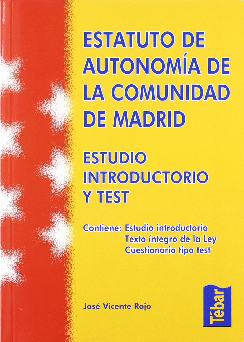 estatuto autonomia comunidad de madrid estudio introductorio y test