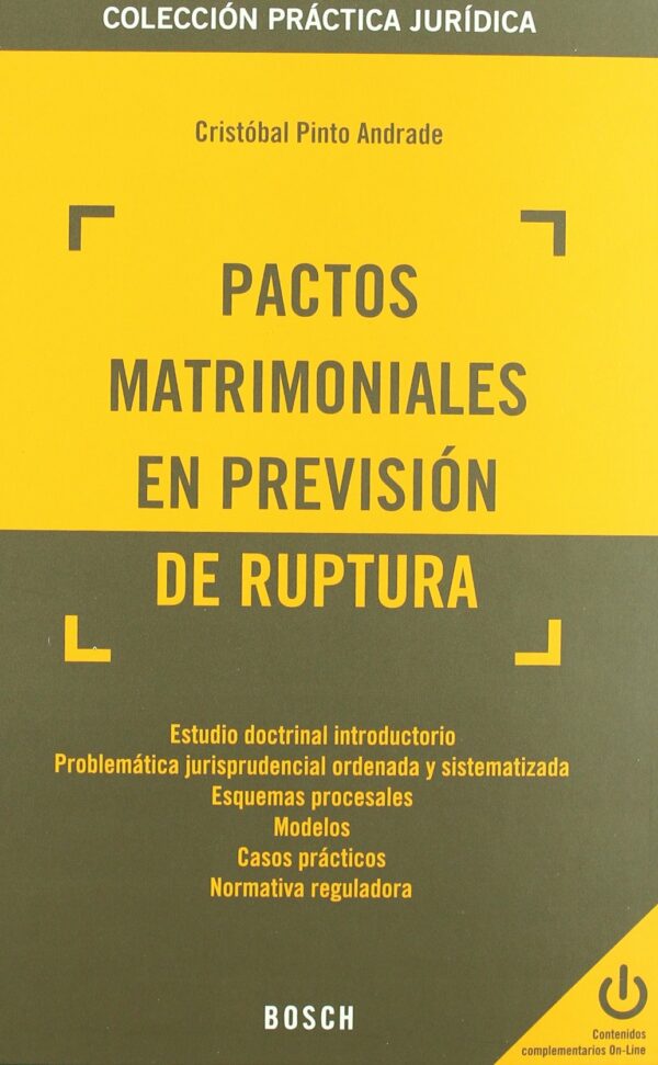 Pactos Matrimoniales en Previsión de la Ruptura Estudio