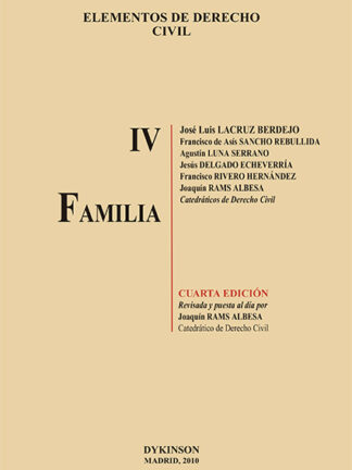 Elementos de Derecho Civil. Tomo IV. Familia