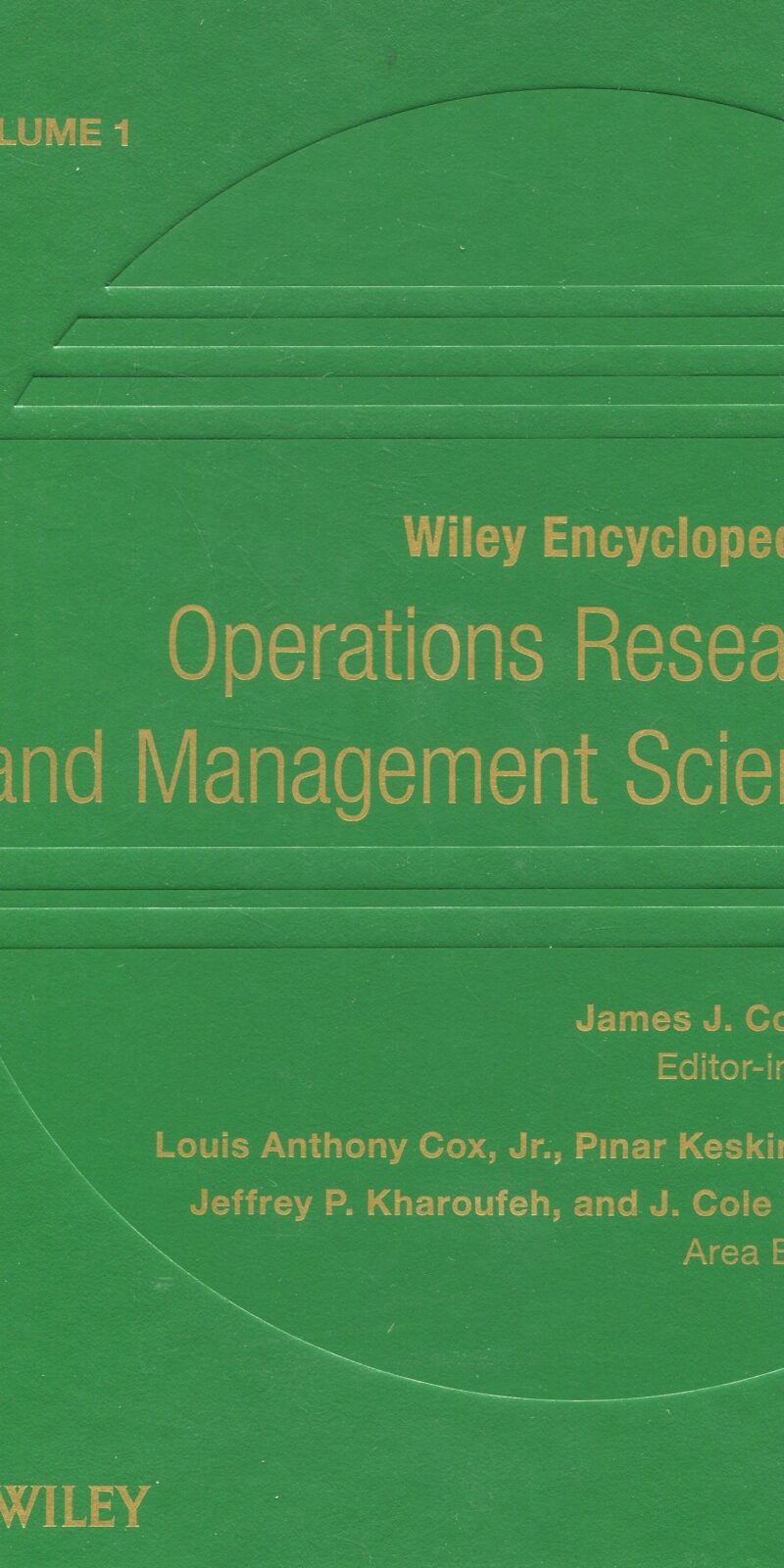 Wiley Encyclopedia of Operations Research and Management 9780470400548