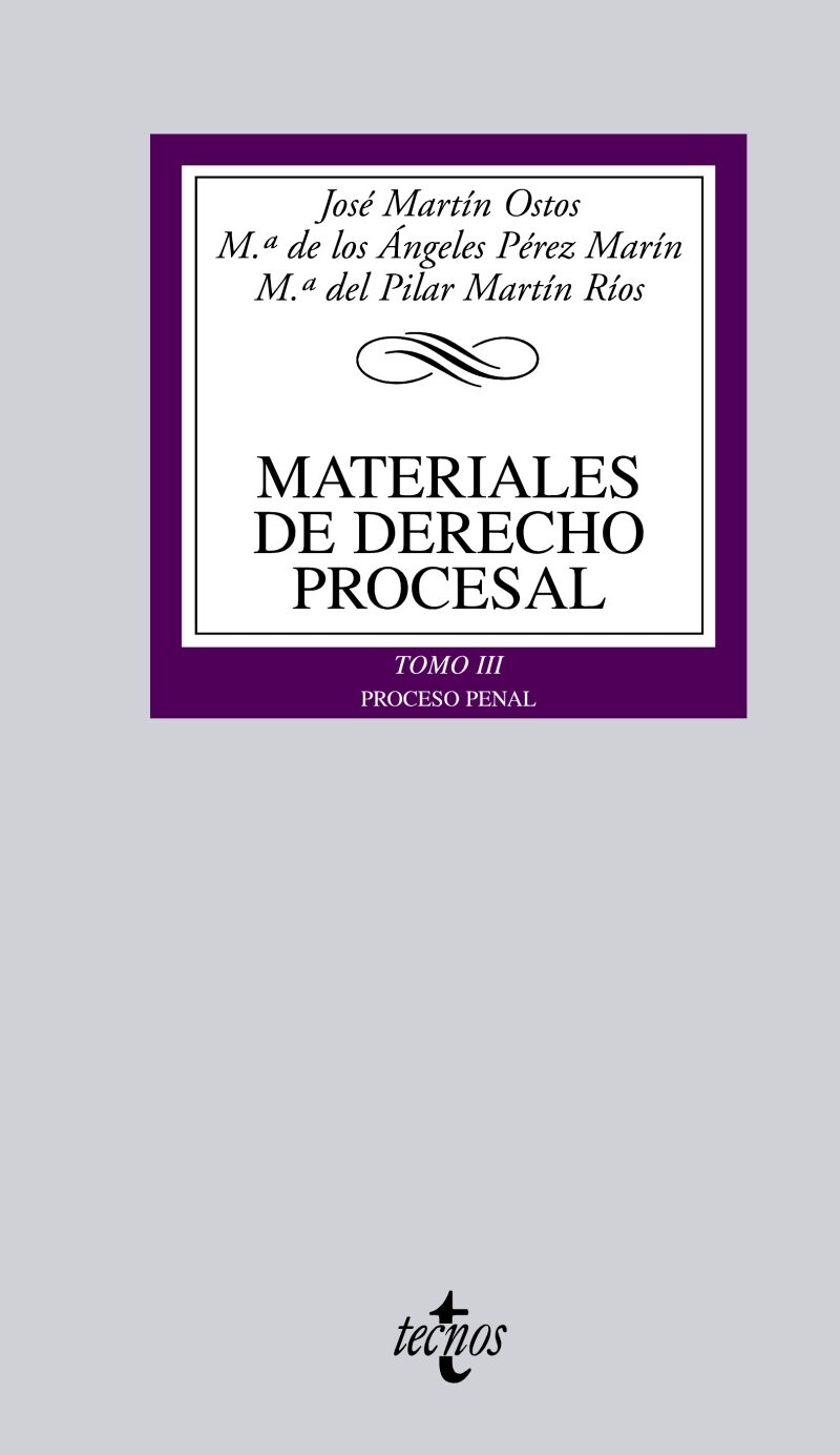 Materiales Derecho Procesal Proceso Penal -9788430952229