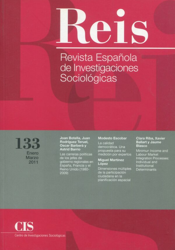 Reis. Revista Española Investigaciones Sociológicas 133 9770210523005