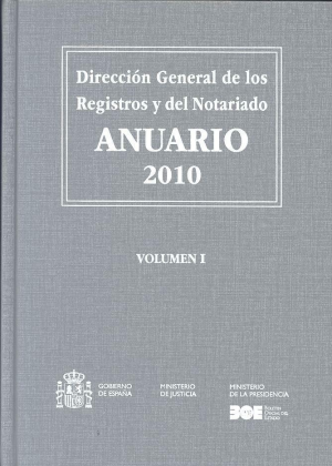 Anuario 2010. Dirección General de los Registros y del Notariado 3 Vols.