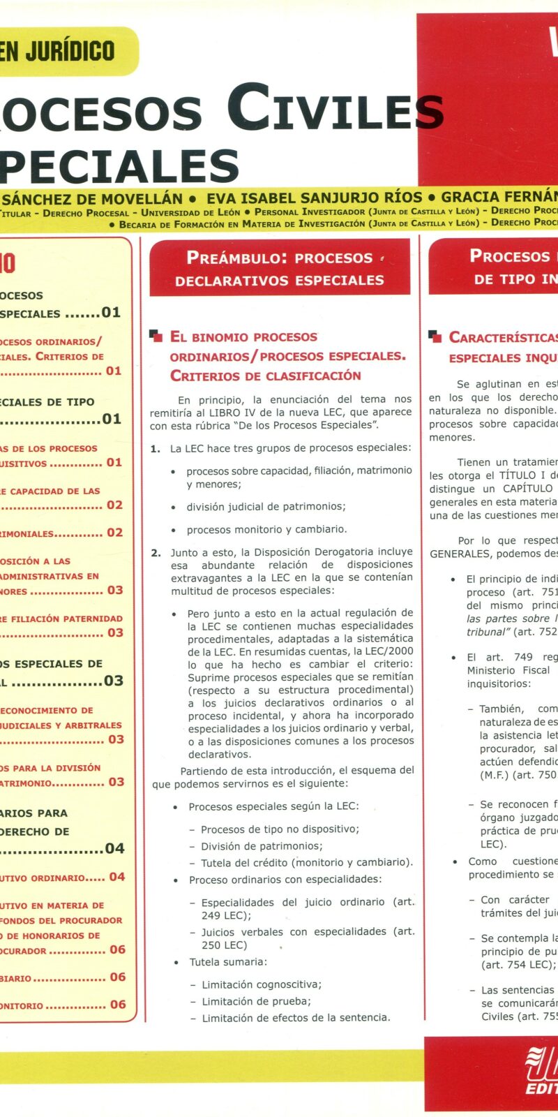 Procesos Civiles Especiales Vol. 15.1 9789897120534