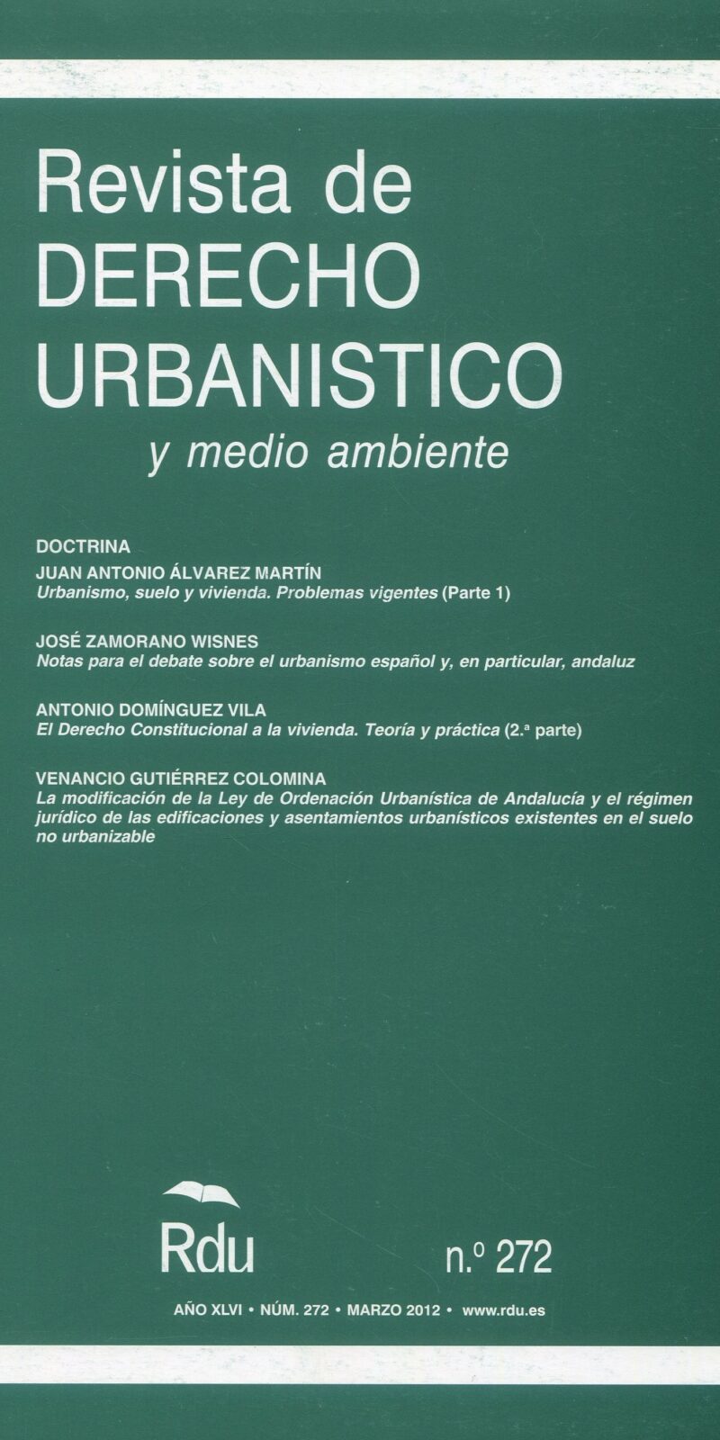 Revista Derecho Urbanístico 272