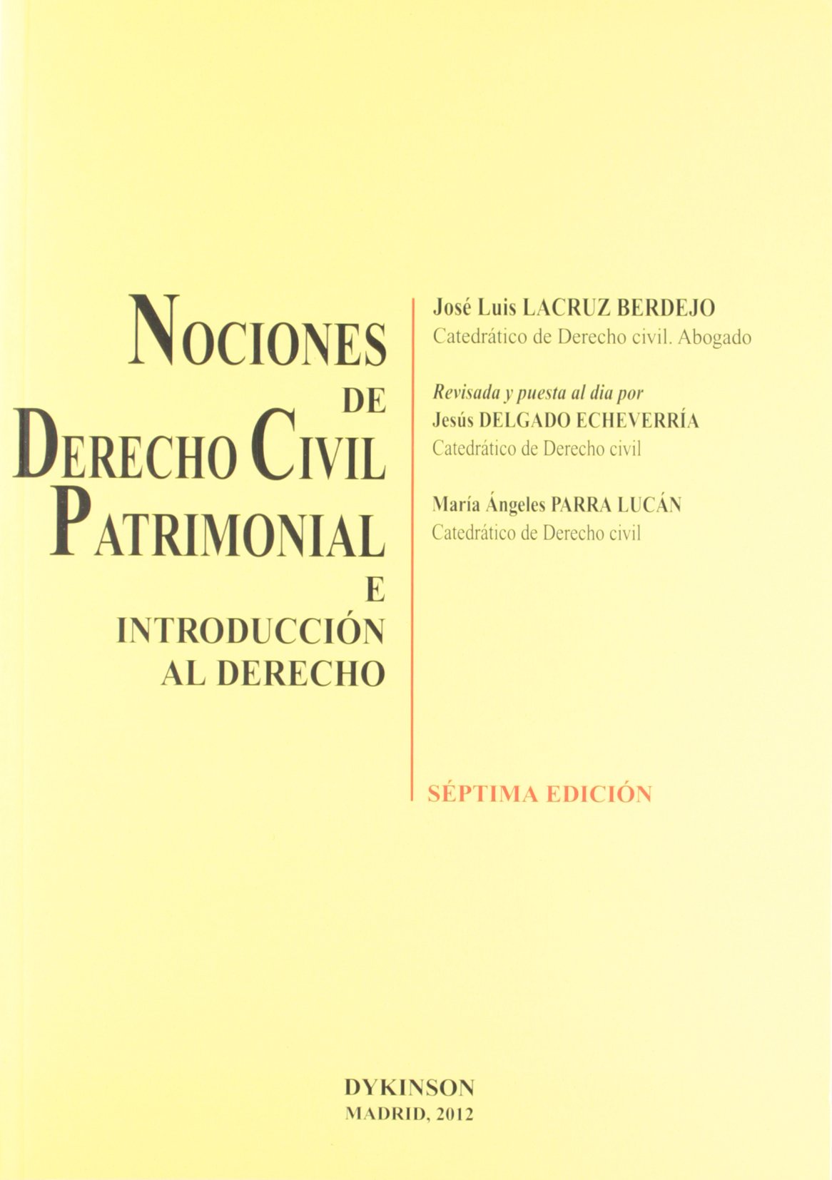 Nociones de Derecho Civil Patrimonial
