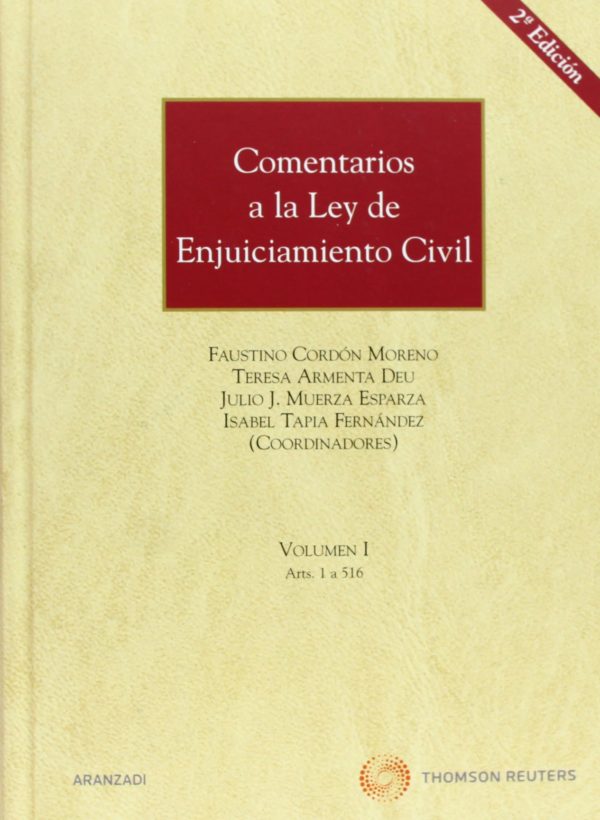 COMENTARIOS LEY ENJUICIAMIENTO CIVIL 2 VOLS + LEY DE MEDIDAS DE AGILIZACIÓN PROCESAL