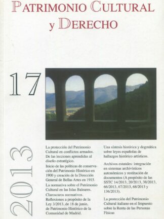 Patrimonio Cultural y Derecho. Número 17. 2013