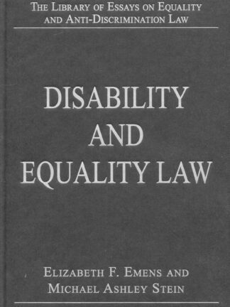 Disability and Equality Law *