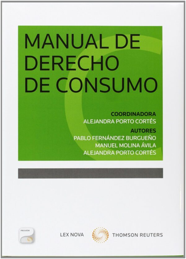 Manual de Derecho de Consumo 9788498987072