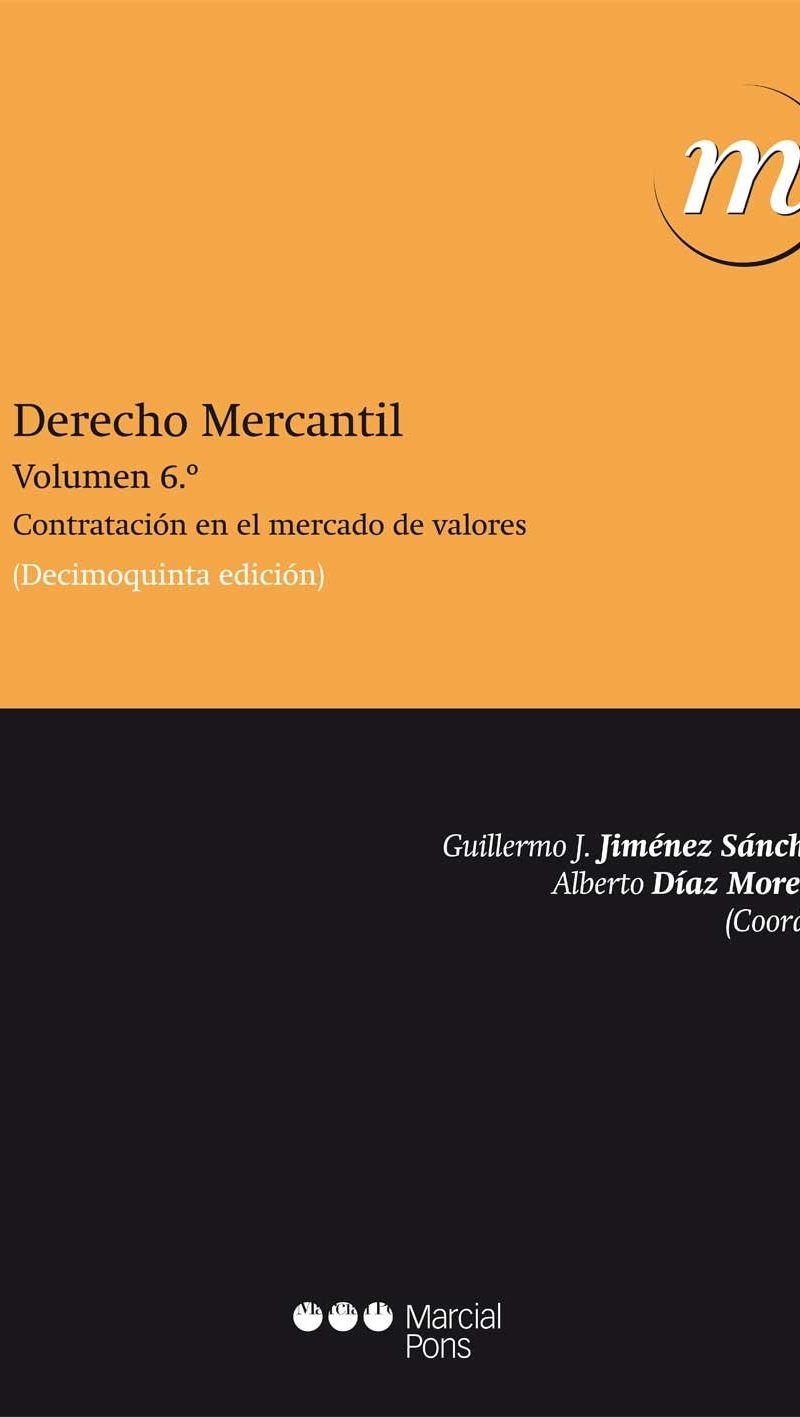 DERECHO MERCANTIL. CONTRATACIÓN DEL MERCADO DE VALORES - EDITORIAL MARCIAL PONS