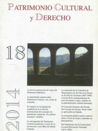 Patrimonio Cultural y Derecho. Número 18. 2014