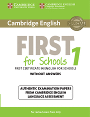 Cambridge English First for Schools 1
