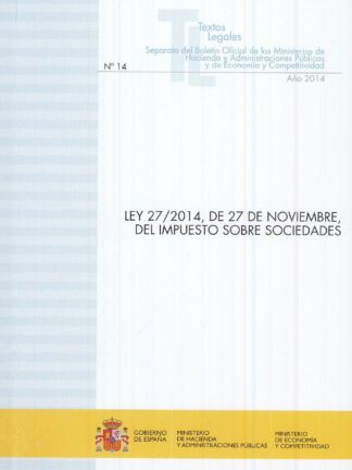 Ley 27/2014, de 27 de noviembre, del Impuesto sobre Sociedades. Nº 14 Año 2014