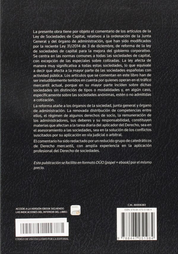 COMENTARIO REFORMA SOCIEDADES DE CAPITAL-EDITORIAL CIVITAS