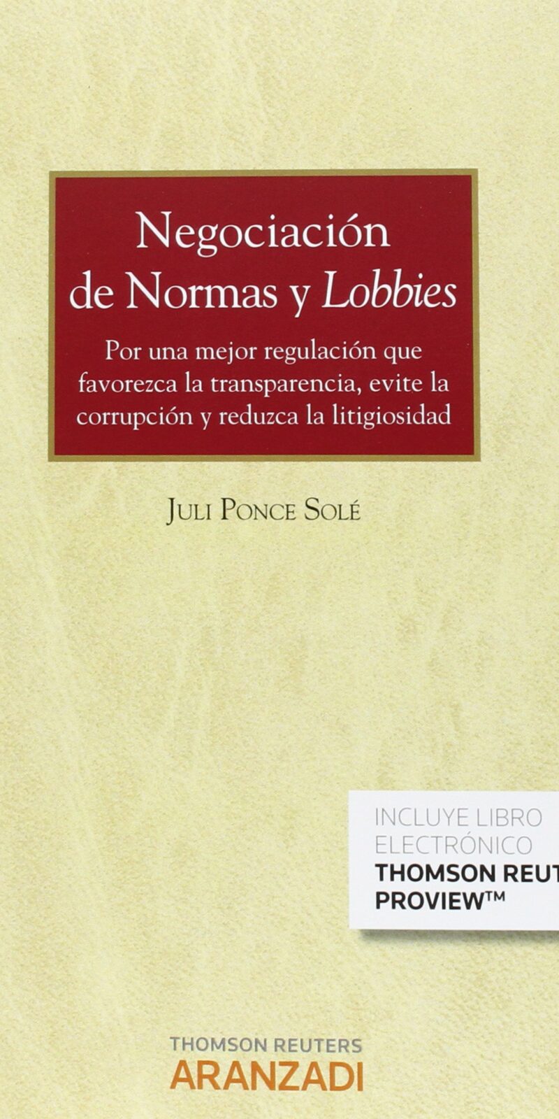 NEGOCIACION DE NORMAS Y LOBBIES