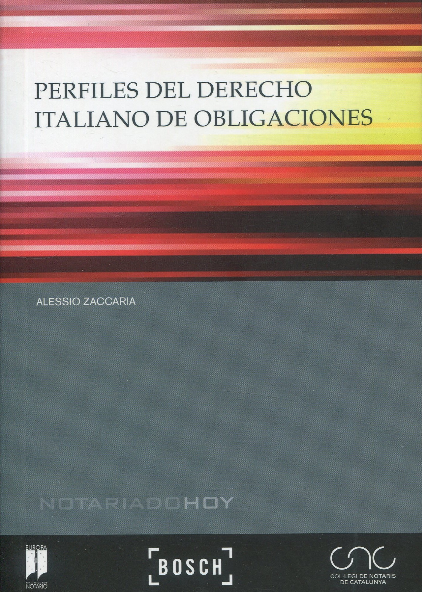 Perfiles del Derecho Italiano de Obligaciones / 9788490900352