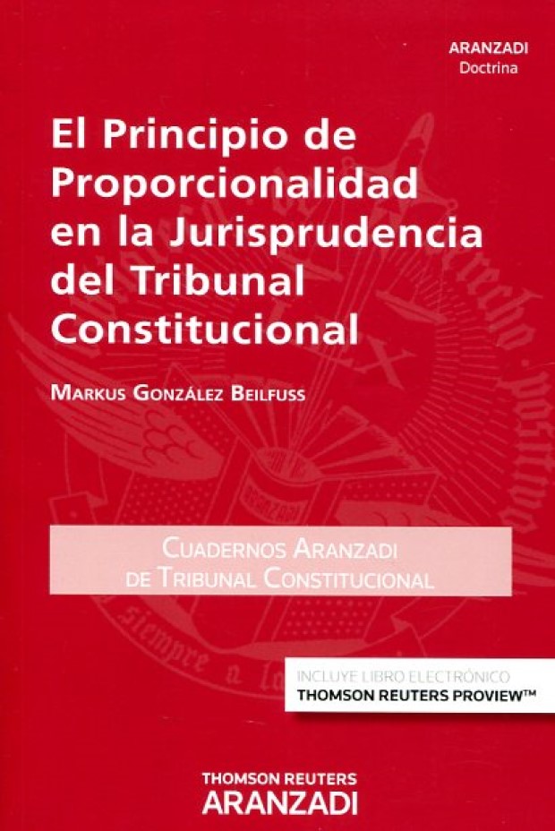 Principio de proporcionalidad en jurisprudencia del Tribunal constitucional 9788490986158