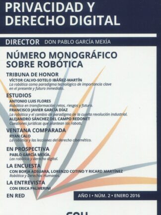 Revista de Privacidad y Derecho Digital Nº 2. Enero 2016