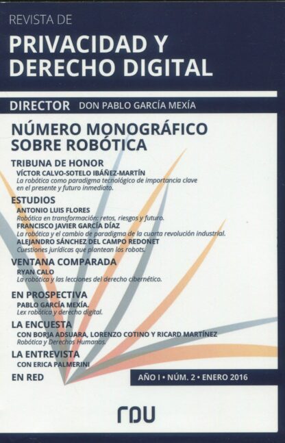 Revista de Privacidad y Derecho Digital Nº 2. Enero 2016