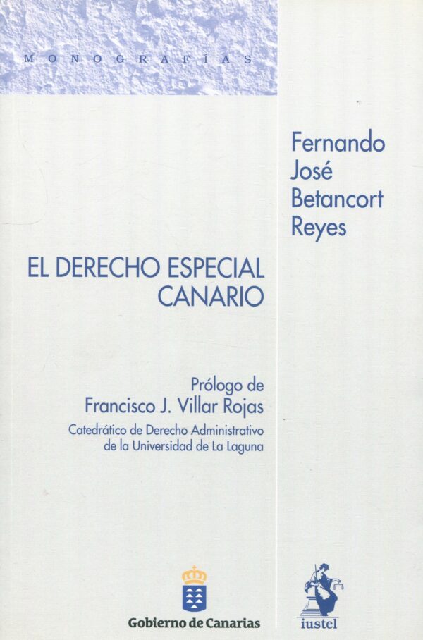 Derecho especial canario 9788498902983