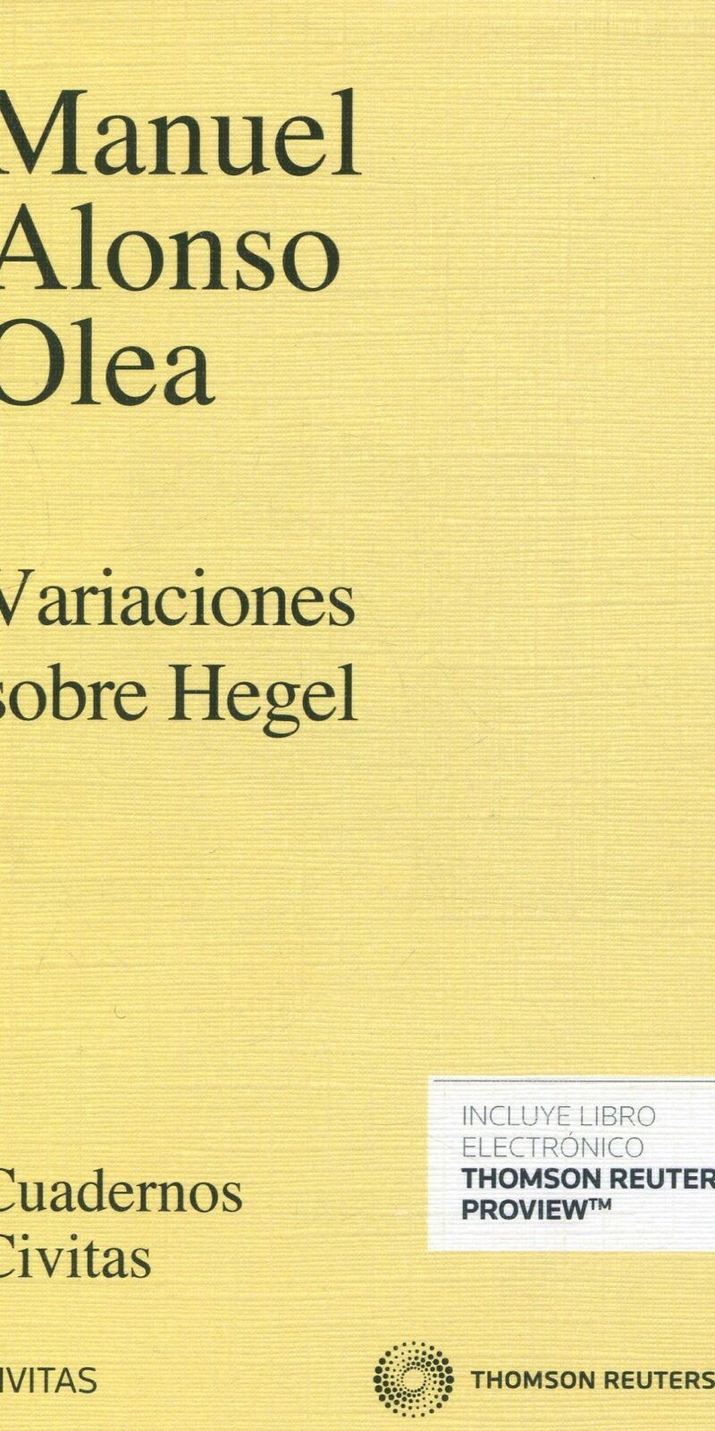 Variaciones sobre Hegel 9788491358473