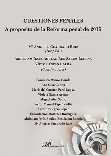 Cuestiones Penales A propósito Reforma Penal 2015 -9788491480297