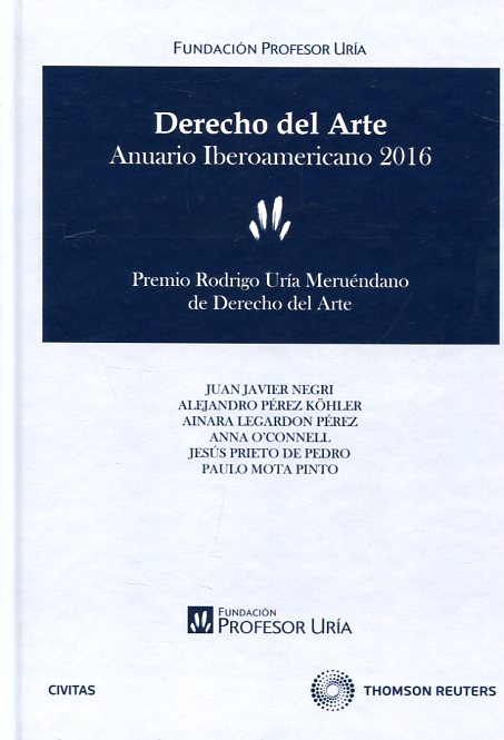 Anuario Iberoamericano de derecho del arte 2016